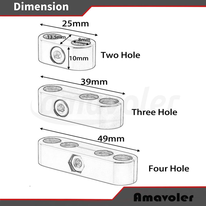 amavoler 6 Pcs Universal Spark Plug Wire Separators Kit Plasitic Fit for All 7mm 8mm 9.5mm Wire. (Black) - Image 3